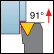 Plaquita Ext. Triangular de 60º, Mec.Frontal