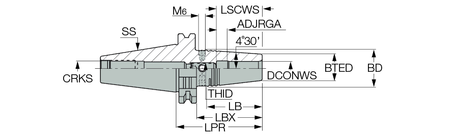 DIN69871 40 SRKIN 18X80