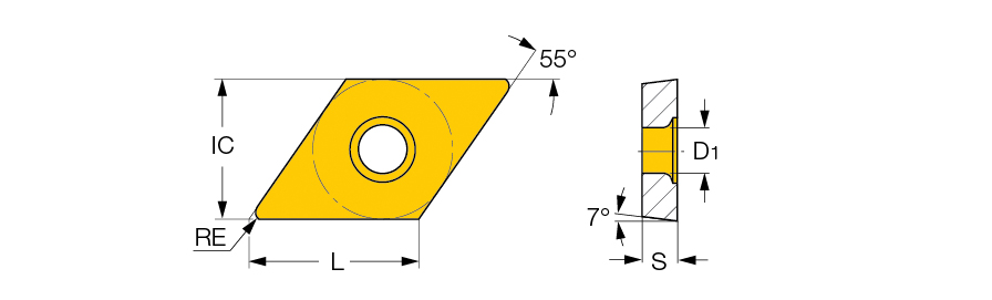 DCMT 11T308-FPC IC520N